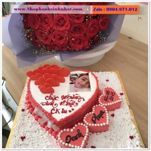 Combo Bánh Kem & Hoa Tươi - MM68